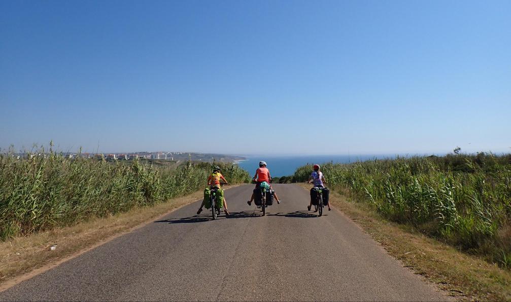 voyage  à vélo en famille