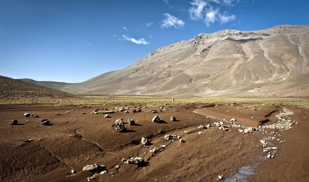 Paysage désertique, Aït Bougmez, Haut-Atlas, Maroc. - M'Goun, le Maroc des hauteurs atlas-trekking-m-goun