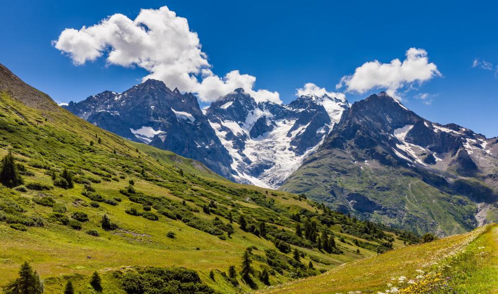 Roux - Francois - Adobe stock - Glacier du Lautaret et glacier de l'Homme. La Meije, Alpes du Sud, Hautes-Alpes. France - Panorama des Ecrins alpes-francaises-massif-des-ecrins