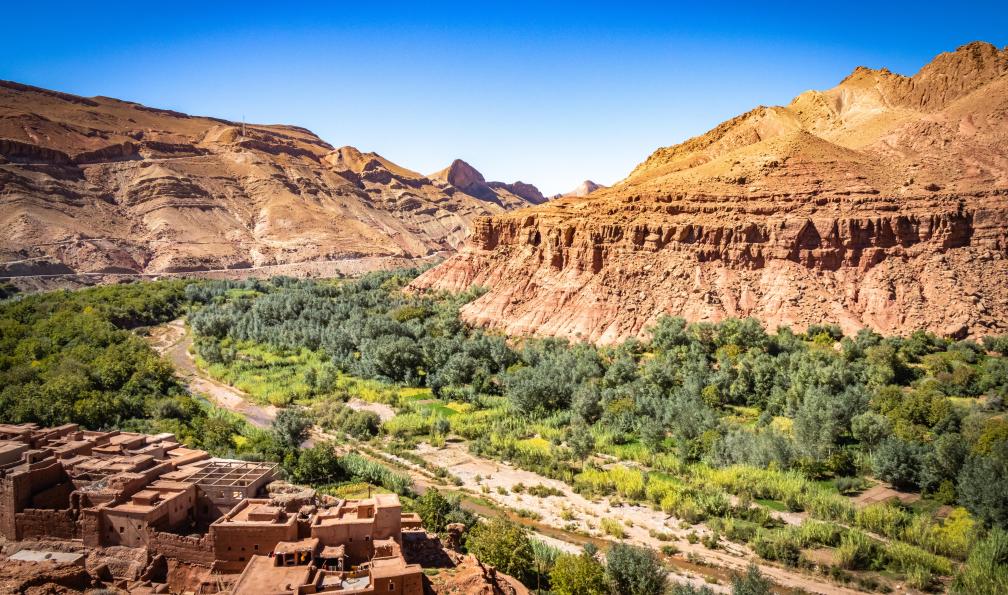 Aigner - Andrea - Adobe stock - Canyon, village et oasis de la vallée des roses, Maroc - La vallée des Roses atlas-vallee-des-roses