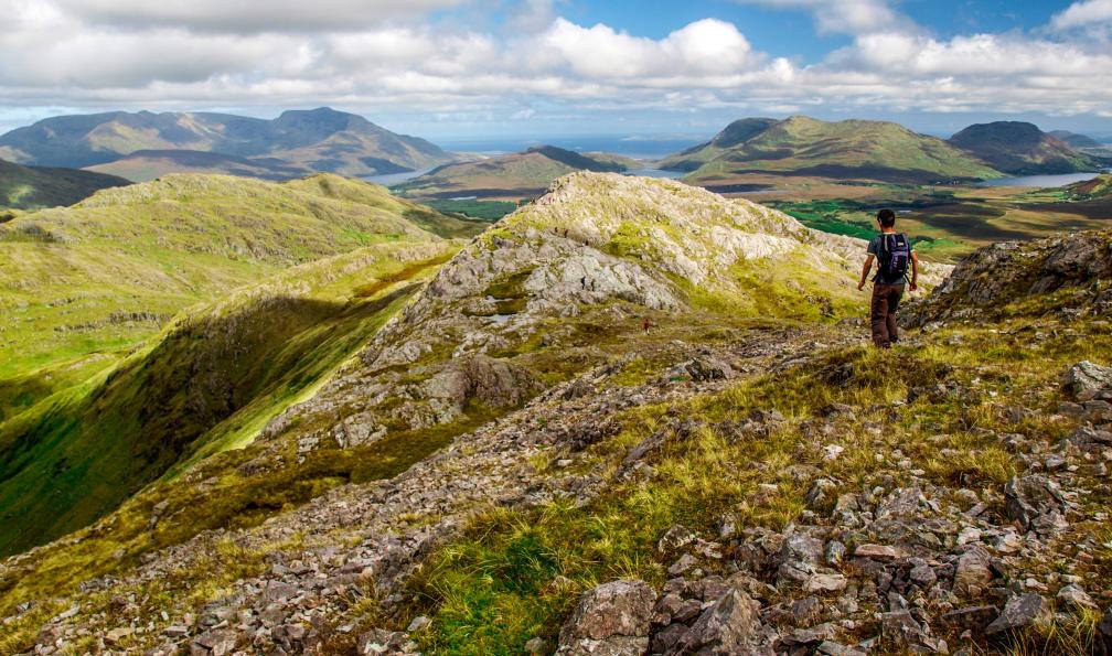 Guerrier - Gérard - Crêtes et lacs, 35 ans Allibert, Connemara, Irlande. - Lacs et montagnes du Connemara irlande-randonnee-connemara