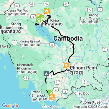 randonnee angkor siem reap kampot