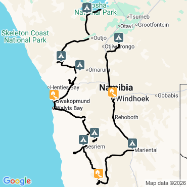 trek en namibie