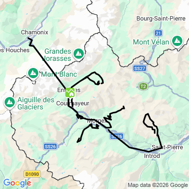 val d'aoste versants italiens du mont blanc