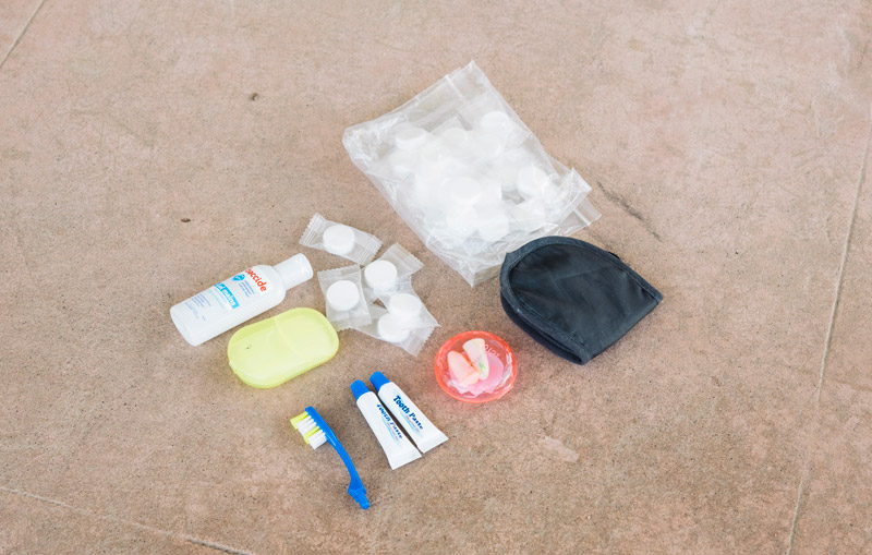 trousse de toilette ascension du Kilimandjaro