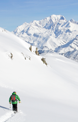 Skieur alpes