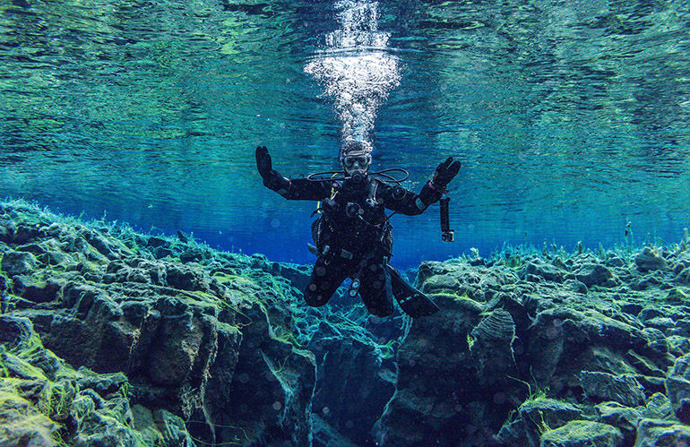 Islande snorkeling Silfra