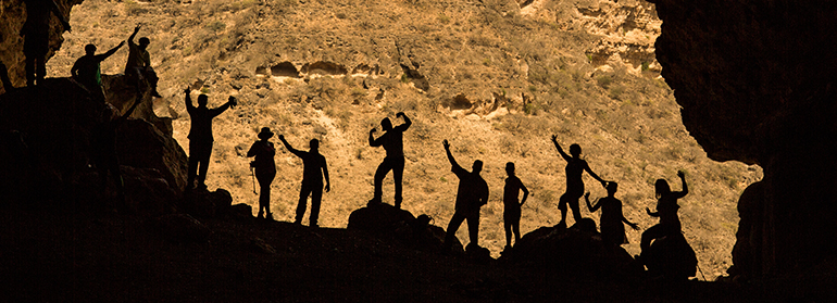 Groupe de marcheurs