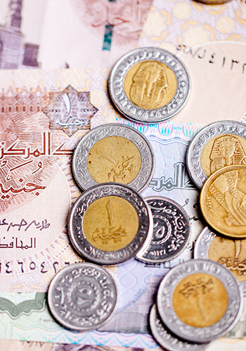 Monnaie égyptienne, billets et pièces - Egypte