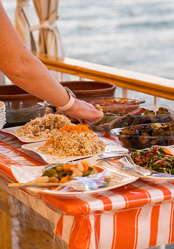 Repas à bord du dahabieh - Egypte