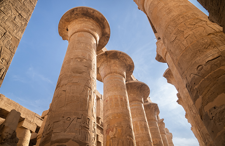 Colonnes temple de Karnac - Egypte