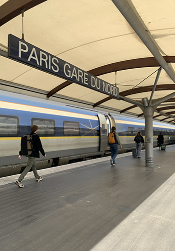 Quai gard du nord Paris