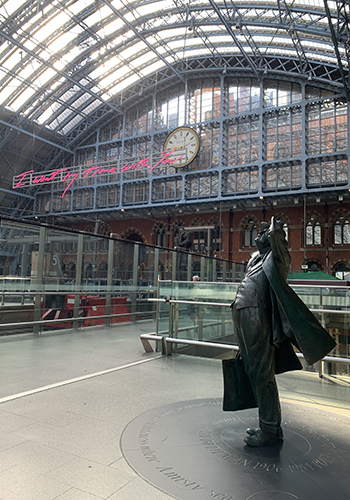 Gare saint Pancras Londres, Angleterre