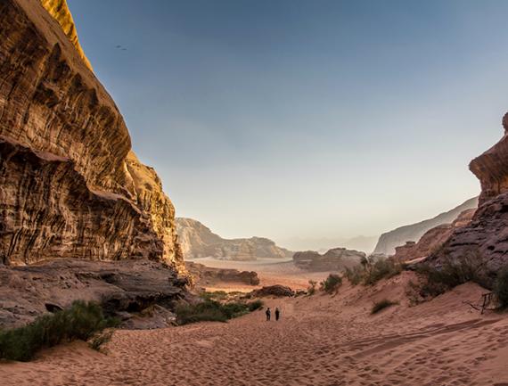Désert de Wadi Rum, Jordanie.