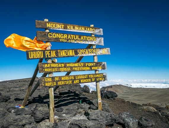 Uhuru Peak, le mont Kilimandjaro - Tanzanie