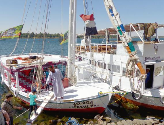bateau nil egypte