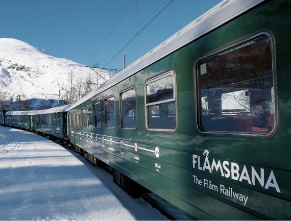 Norvege flamsbana hiver