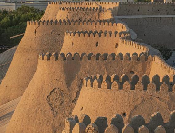 Remparts d'Itchan Kala, Khiva, Ouzbékistan