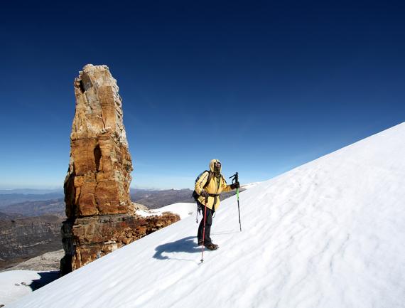 colombie alpiniste glacier