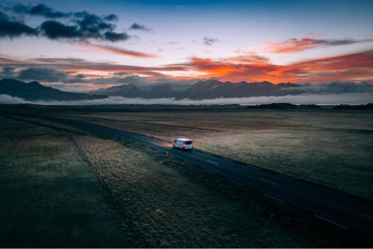 route islande voiture van