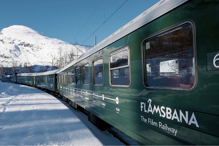 Norvege flamsbana hiver