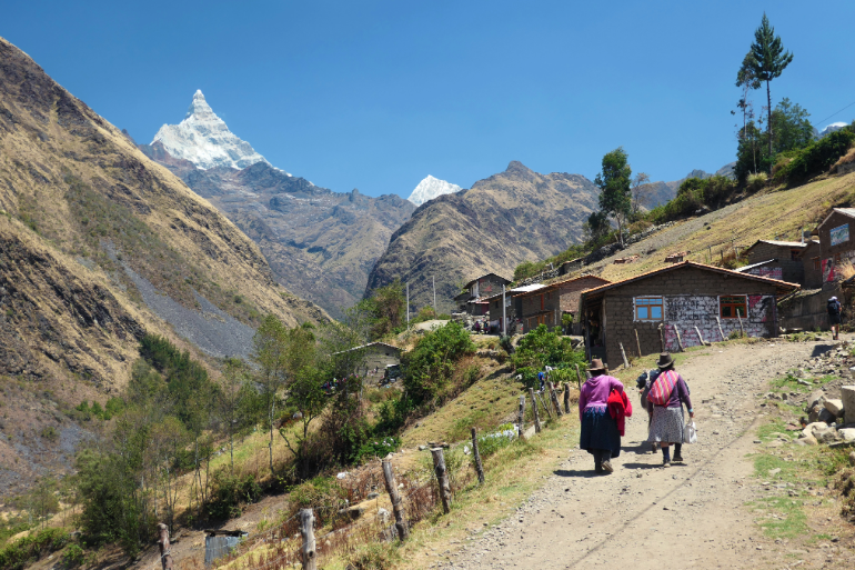 Découverte des villages de la Cordillère Blanche dans la Cordillère des Andes au Pérou.